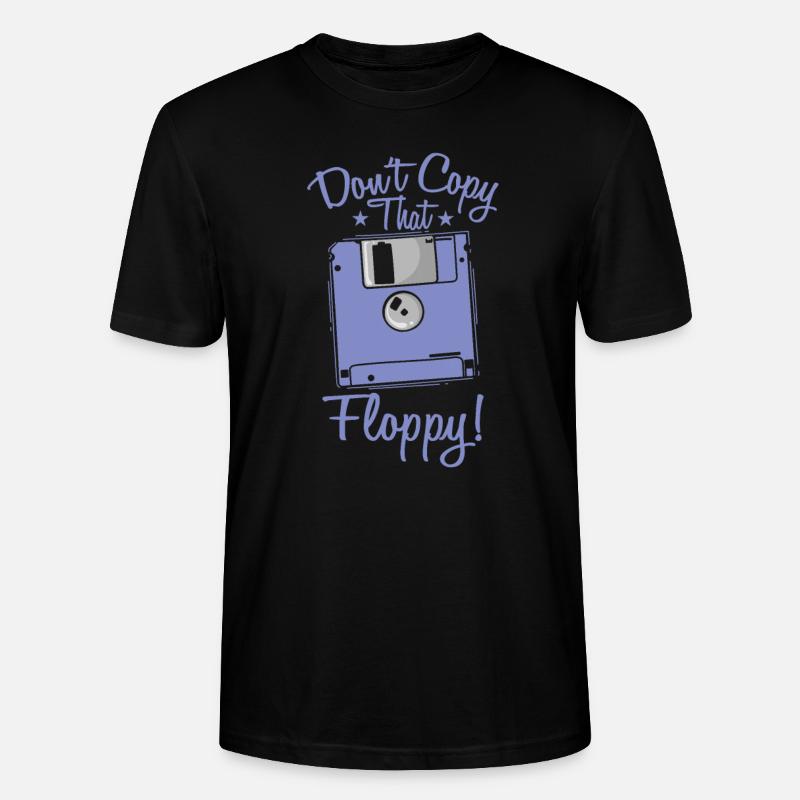 Don't copy that Floppy Retrospeichermodul - Stanley/Stella Unisex Bio-T-Shirt CRAFTER - Schwarz