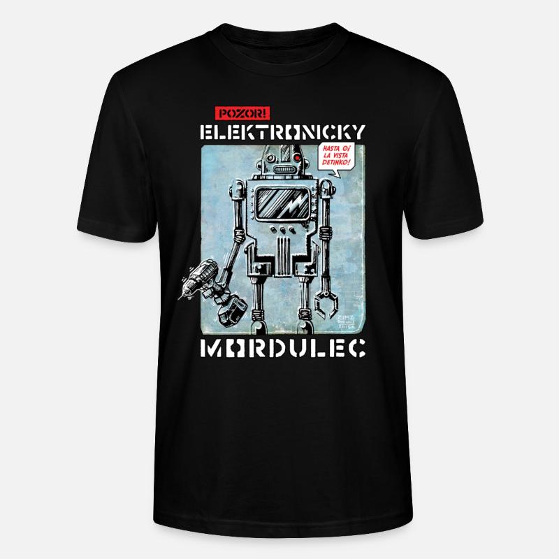 Pozor! Elektronicky Mordulec - Stanley/Stella Unisex Bio-T-Shirt CRAFTER - Schwarz