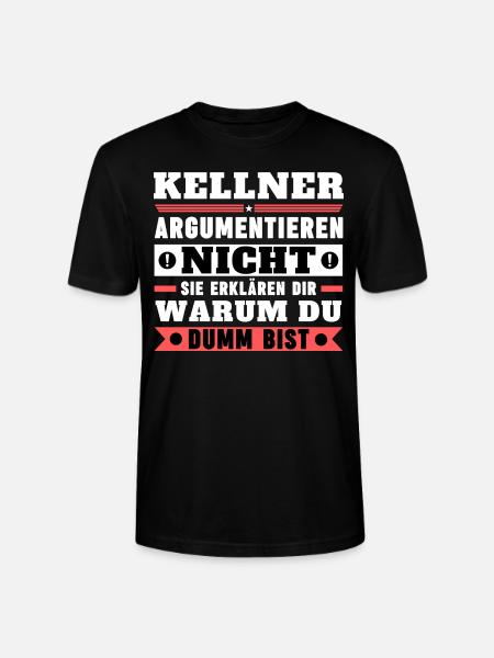 Waiters don't argue - Stanley/Stella CRAFTER Unisex Organic T-Shirt - black