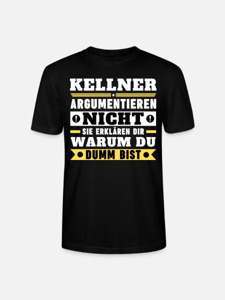 Kellner argumentieren nicht - Stanley/Stella Unisex Bio-T-Shirt CRAFTER - Schwarz