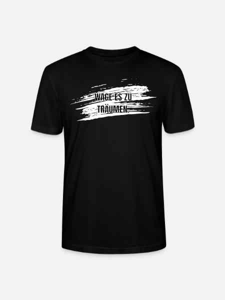 Wage es zu Träumen - Stanley/Stella Unisex Bio-T-Shirt CRAFTER - Schwarz