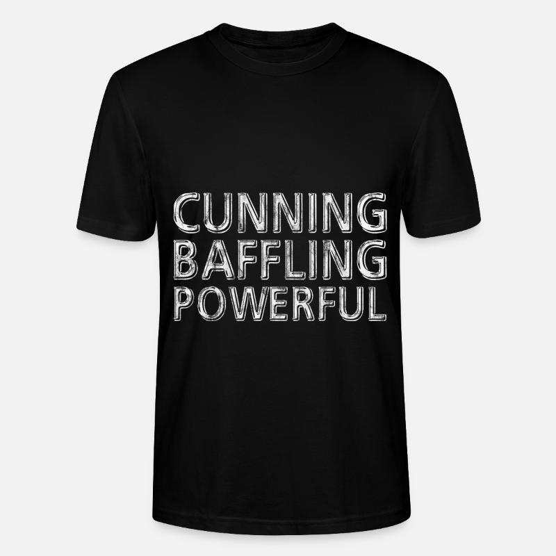Cunning Baffling Powerful 3 - Stanley/Stella Unisex Bio-T-Shirt CRAFTER - Schwarz