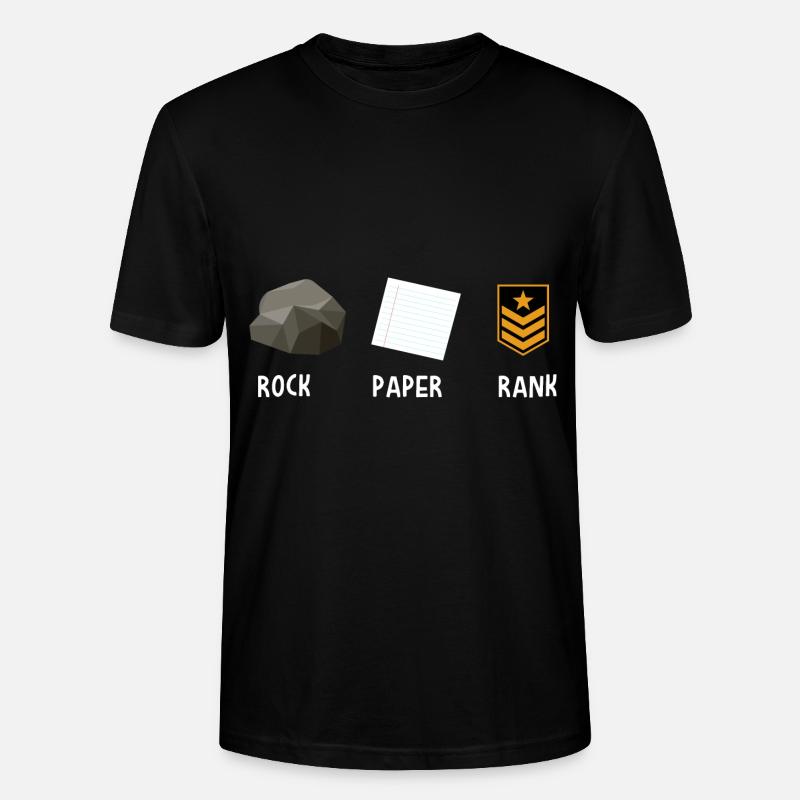 Classement du papier Rock - T-shirt bio CRAFTER Stanley Stella Unisexe - noir