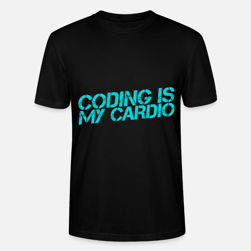 Coding Is My Cardio 3 - Stanley/Stella Unisex Bio-T-Shirt CRAFTER - Schwarz