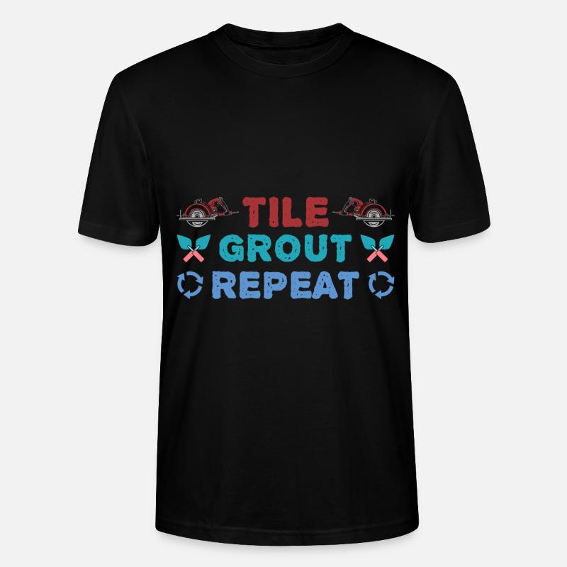 Beruf Bester Fliesenleger Geschenk-Idee - Stanley/Stella Unisex Bio-T-Shirt CRAFTER - Schwarz