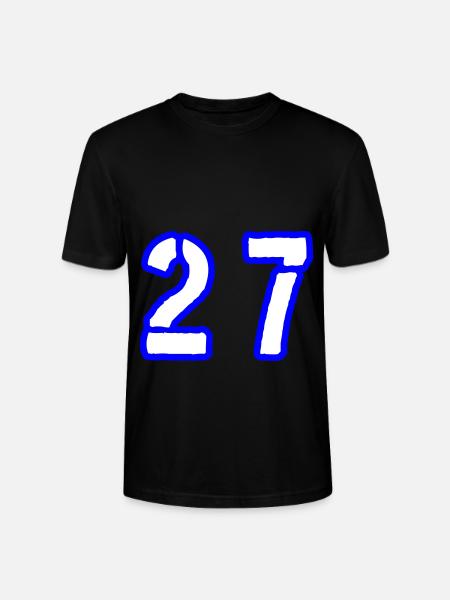 27 Numeron symboli - Stanley/Stella CRAFTER unisex luomu-t-paita - musta