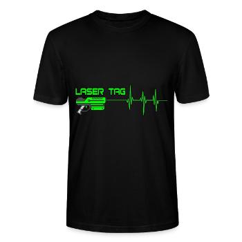 Laser Tag - Stanley/Stella Unisex Bio-T-Shirt CRAFTER - Schwarz - Vorne - Alina (178cm) & Michal (187cm)