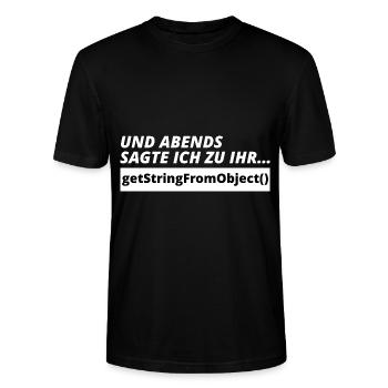 Programmierer Witz Admin Informatiker Spruch - Stanley/Stella Unisex Bio-T-Shirt CRAFTER - Schwarz - Vorne - Alina (178cm) & Michal (187cm)