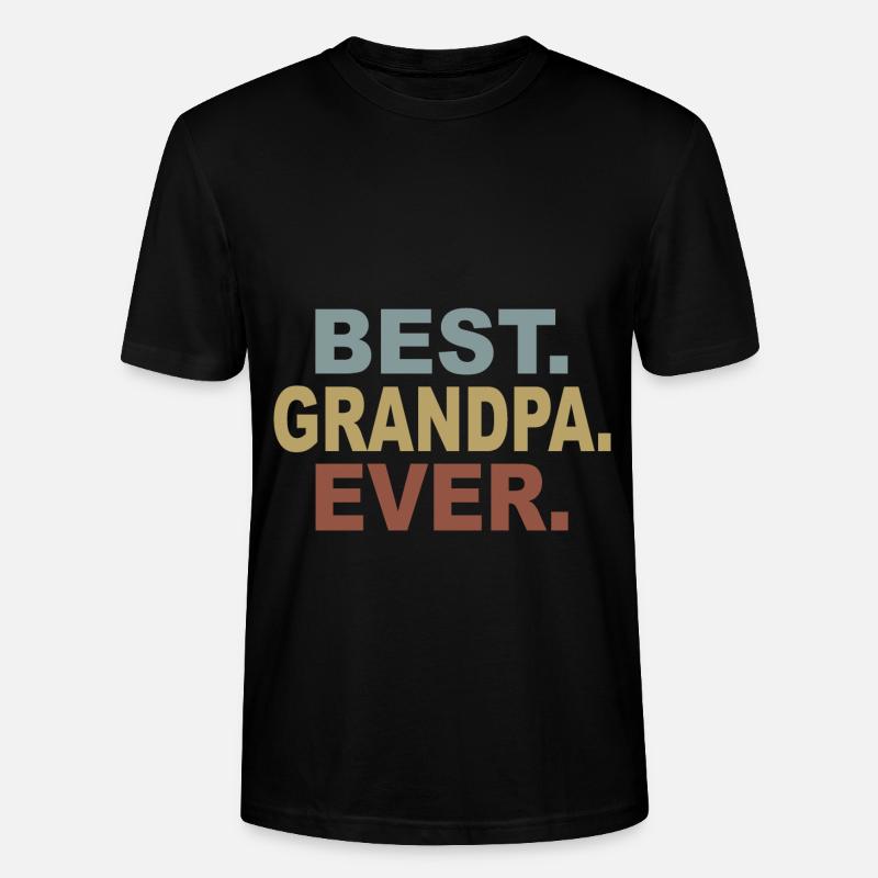 Opa Großeltern Geschenkidee Spruch - Stanley/Stella Unisex Bio-T-Shirt CRAFTER - Schwarz