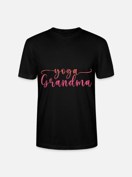 Yoga Grandma 3 - Stanley/Stella CRAFTER Unisex Organic T-Shirt - black