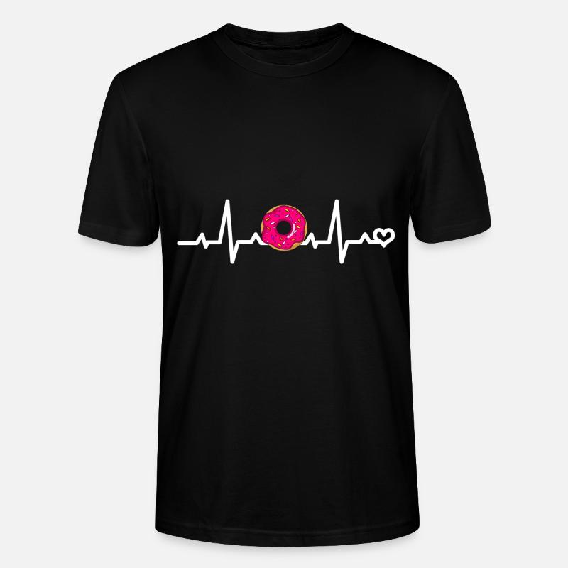 Pinker Donut Liebe - Stanley/Stella Unisex Bio-T-Shirt CRAFTER - Schwarz