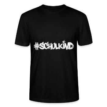 Schulkind - Stanley/Stella Unisex Bio-T-Shirt CRAFTER - Schwarz - Vorne - Alina (178cm) & Michal (187cm)