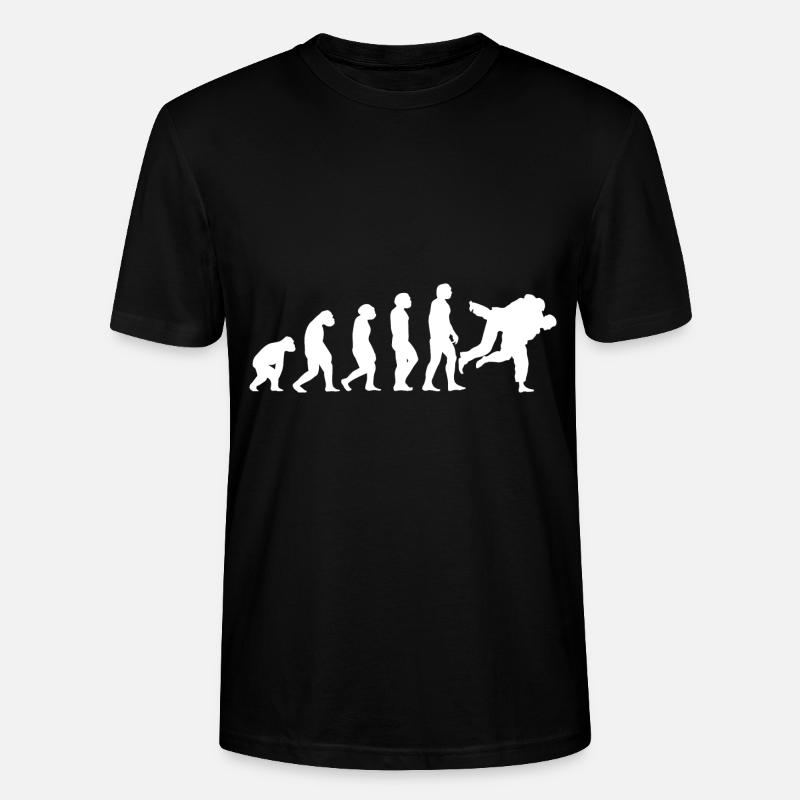 Evolution judo - Stanley/Stella CRAFTER Unisex Organic T-Shirt - black
