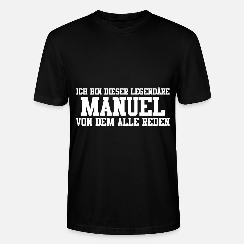 Manuel Name Design - Stanley/Stella Unisex Bio-T-Shirt CRAFTER - Schwarz
