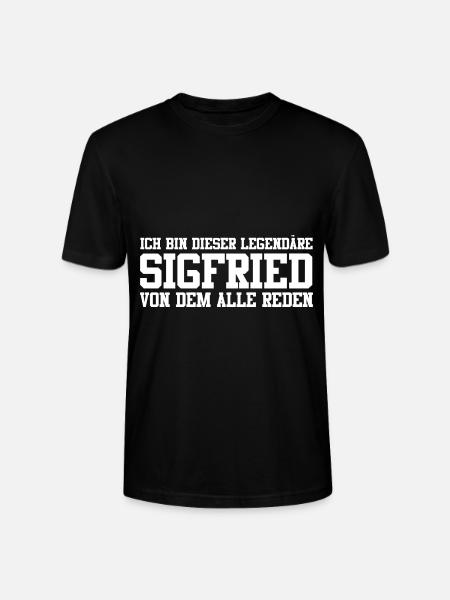 Sigfried Name Design - Stanley/Stella Unisex Bio-T-Shirt CRAFTER - Schwarz