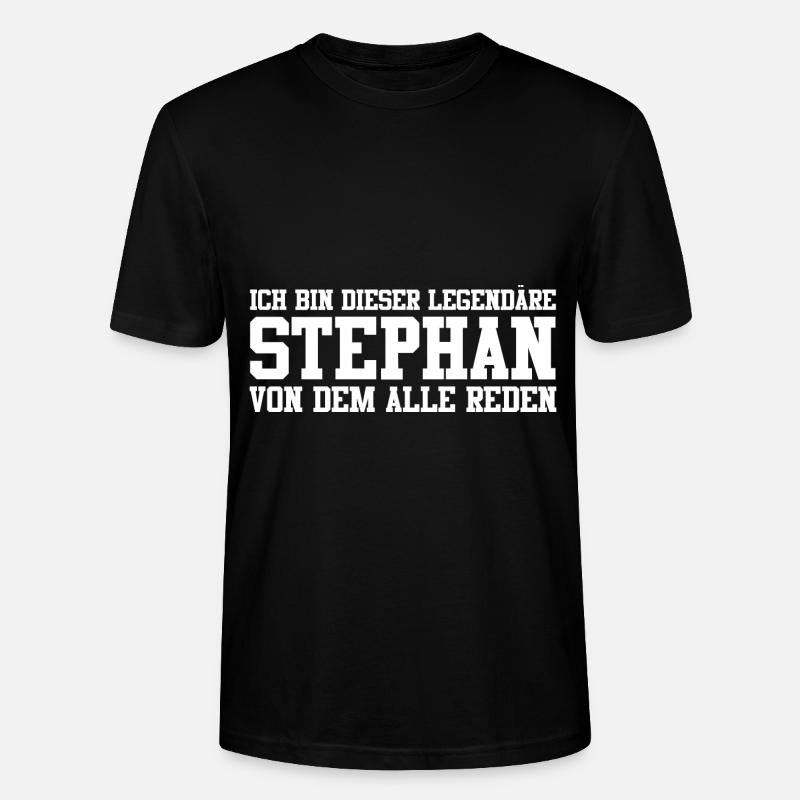 Stephan Name Design - Stanley/Stella Unisex Bio-T-Shirt CRAFTER - Schwarz