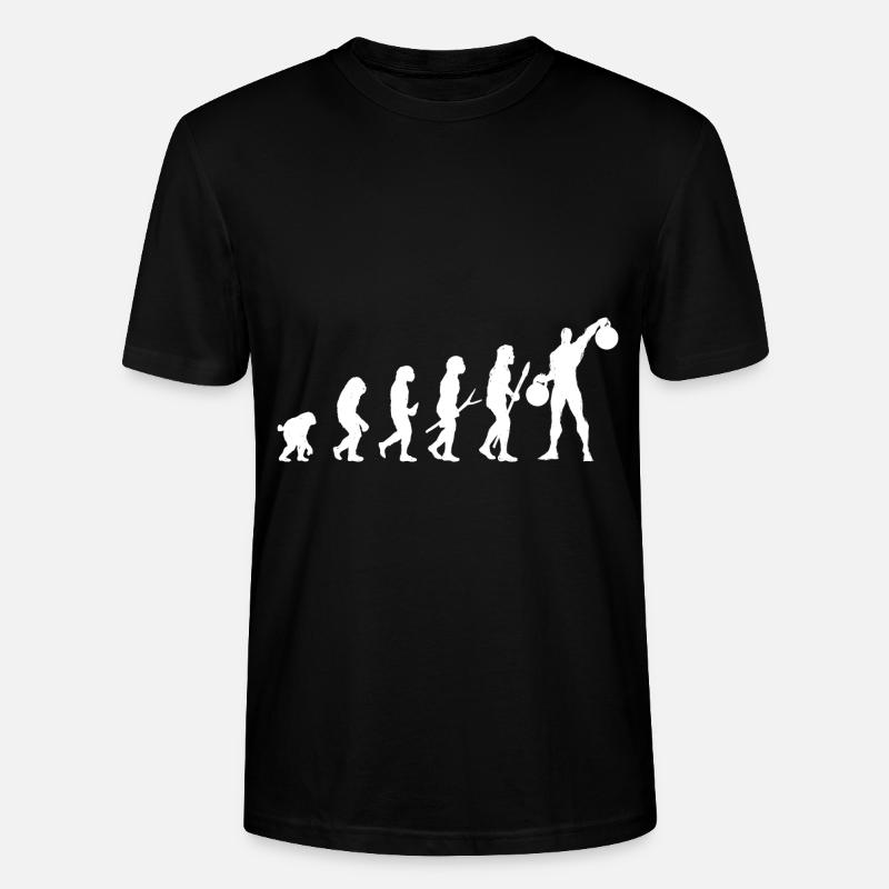 Cross training prehistory evolution gift Man - Stanley/Stella CRAFTER Unisex Organic T-Shirt - black