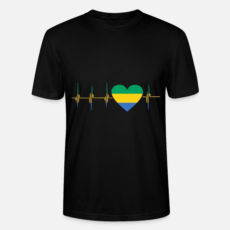 Gabun Afrika Geschenkidee - Stanley/Stella Unisex Bio-T-Shirt CRAFTER - Schwarz