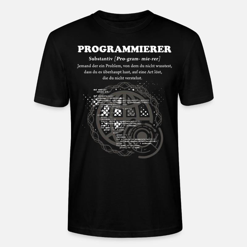 Programmierer Duden - Stanley/Stella Unisex Bio-T-Shirt CRAFTER - Schwarz
