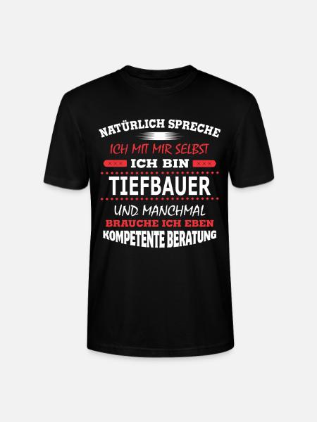 TIEFBAUER - Stanley/Stella Unisex Bio-T-Shirt CRAFTER - Schwarz