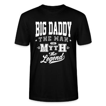 Big Daddy Legende - Stanley/Stella Unisex Bio-T-Shirt CRAFTER - Schwarz - Vorne - Alina (178cm) & Michal (187cm)