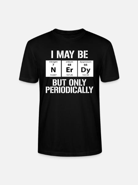 Chemistry Periodic Table - Stanley/Stella CRAFTER Unisex Organic T-Shirt - black