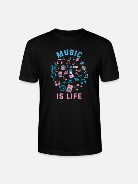 music - Stanley/Stella CRAFTER Unisex Organic T-Shirt - black