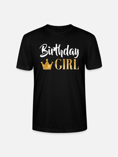 Fille d’anniversaire - T-shirt bio CRAFTER Stanley Stella Unisexe - noir