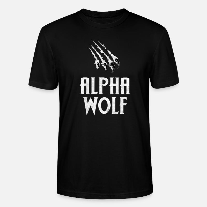 Alpha Wolf - Stanley/Stella Unisex Bio-T-Shirt CRAFTER - Schwarz