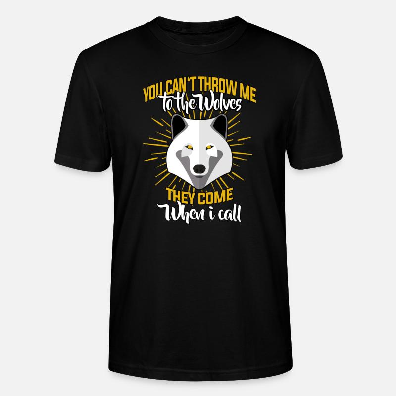 Wolf Wölfe - Stanley/Stella Unisex Bio-T-Shirt CRAFTER - Schwarz