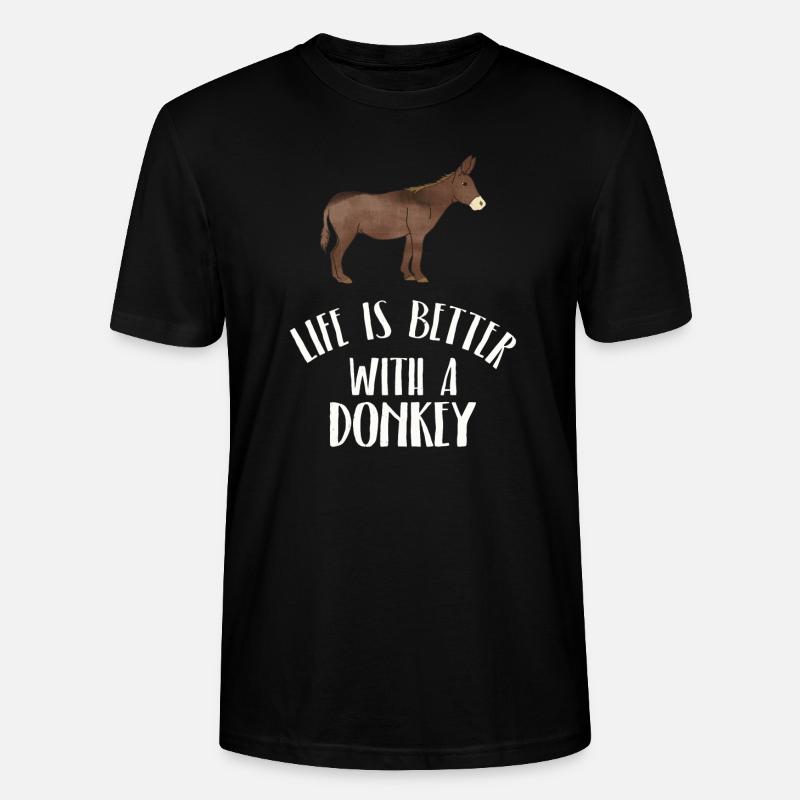 Esel - Stanley/Stella Unisex Bio-T-Shirt CRAFTER - Schwarz