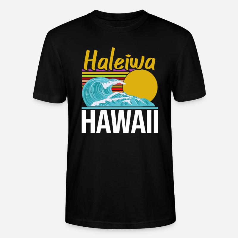 Hawaii - Stanley/Stella Unisex Bio-T-Shirt CRAFTER - Schwarz
