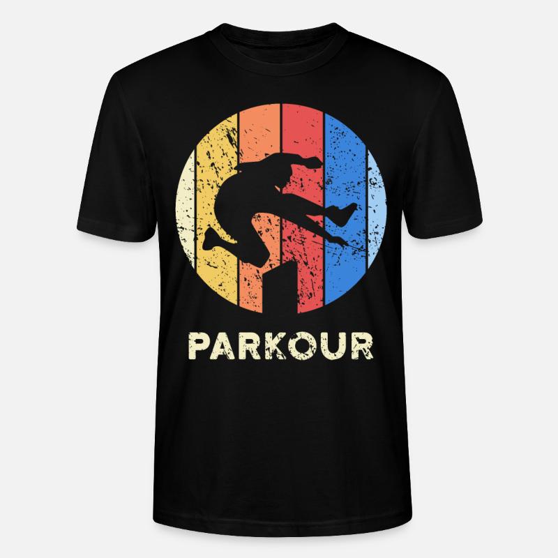 Parkour Läufer - Stanley/Stella Unisex Bio-T-Shirt CRAFTER - Schwarz