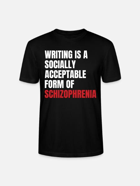 Schizophrenia Awareness TShirt Design Writing - Stanley/Stella CRAFTER Unisex Organic T-Shirt - black
