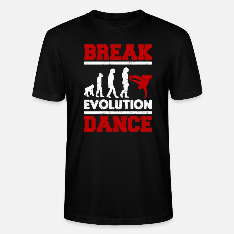 Breakdance Evolution Breakdance BBoy Danseur - T-shirt bio CRAFTER Stanley Stella Unisexe - noir