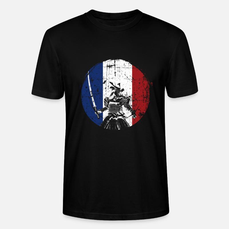 Samurai Frankreich Krieger - Stanley/Stella Unisex Bio-T-Shirt CRAFTER - Schwarz