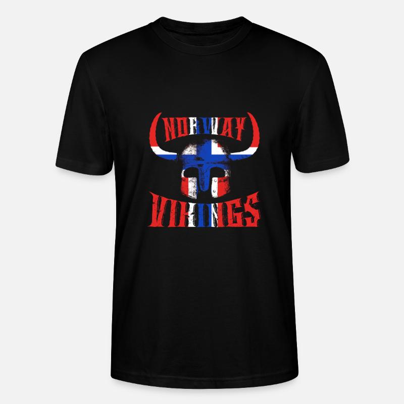 Norwegen Wikinger - Stanley/Stella Unisex Bio-T-Shirt CRAFTER - Schwarz