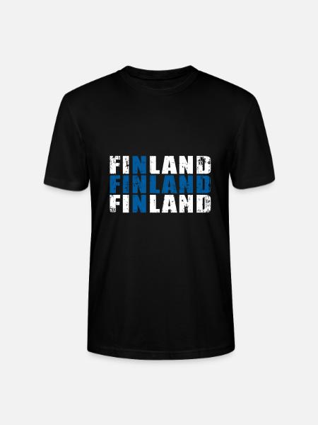 Finland - Stanley/Stella CRAFTER Unisex Organic T-Shirt - black