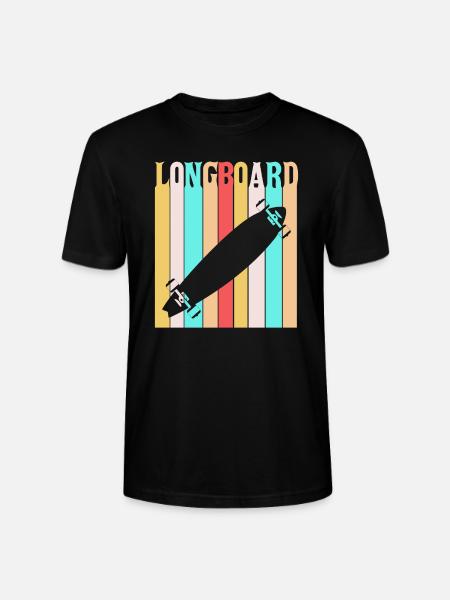 longboard - T-shirt bio CRAFTER Stanley Stella Unisexe - noir
