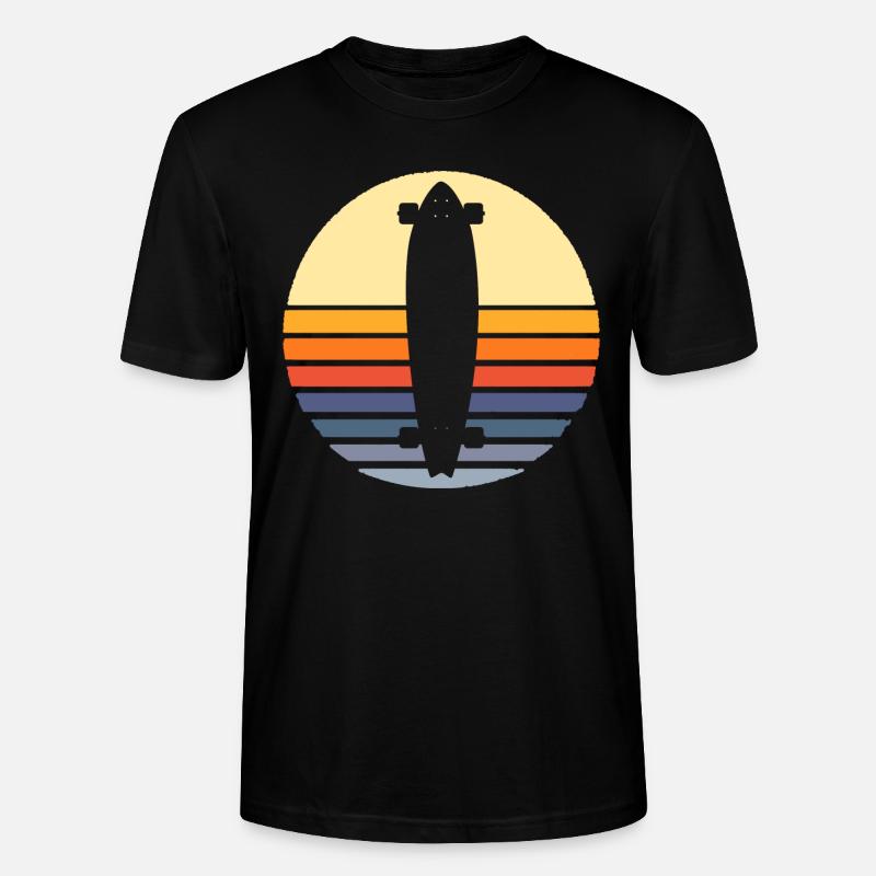 Longboard - Stanley/Stella Unisex Bio-T-Shirt CRAFTER - Schwarz