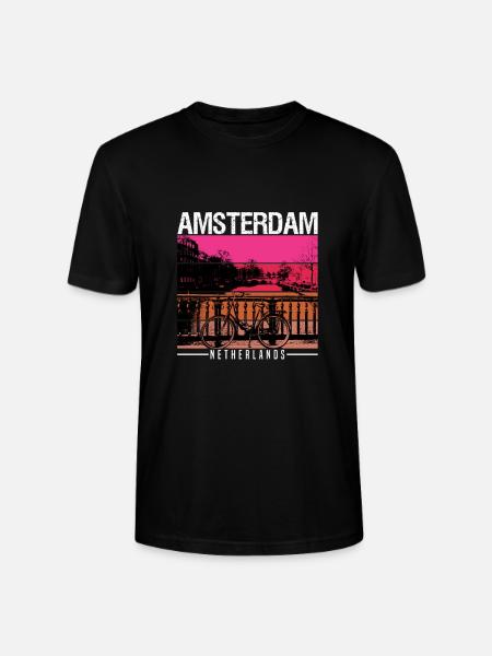 Amsterdam - Stanley/Stella CRAFTER Unisex Organic T-Shirt - black