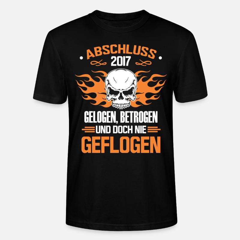 abschluss abitur 2017 - Stanley/Stella Unisex Bio-T-Shirt CRAFTER - Schwarz