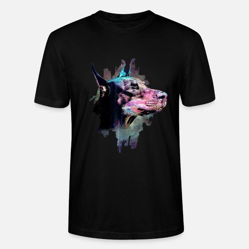 Dobermann - Stanley/Stella Unisex Bio-T-Shirt CRAFTER - Schwarz