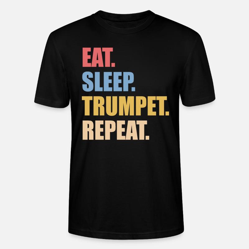 Trompete - Stanley/Stella Unisex Bio-T-Shirt CRAFTER - Schwarz