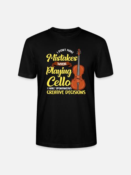 violoncelle - T-shirt bio CRAFTER Stanley Stella Unisexe - noir