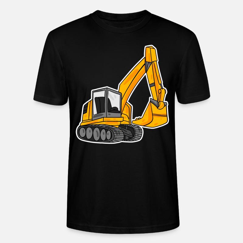 Löffelbagger Ausgräber Bagger - Stanley/Stella Unisex Bio-T-Shirt CRAFTER - Schwarz