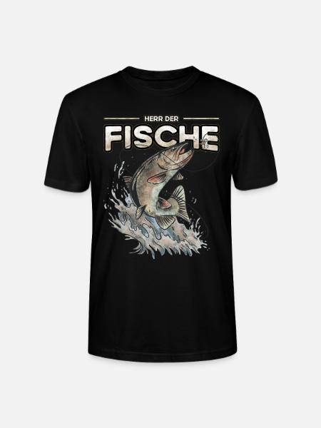 Herr der Fische - Angeln und Fischen - Stanley/Stella Unisex Bio-T-Shirt CRAFTER - Schwarz