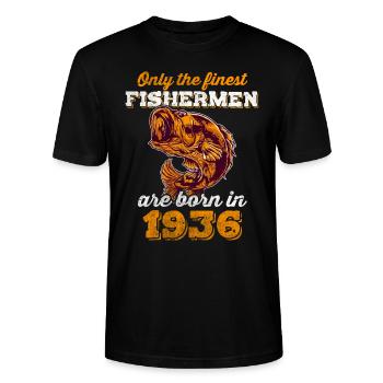 Legendär 86 Jahre alt Geschenk zum 86. Geburtstag - Stanley/Stella Unisex Bio-T-Shirt CRAFTER - Schwarz - Vorne - Alina (178cm) & Michal (187cm)