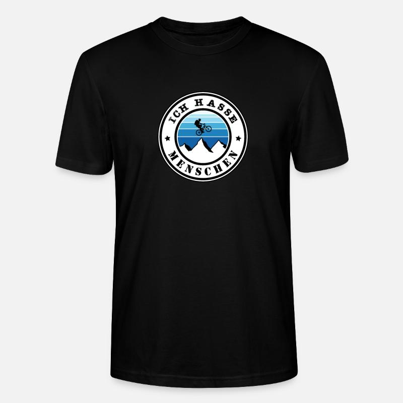 Ich hasse Menschen - Stanley/Stella Unisex Bio-T-Shirt CRAFTER - Schwarz