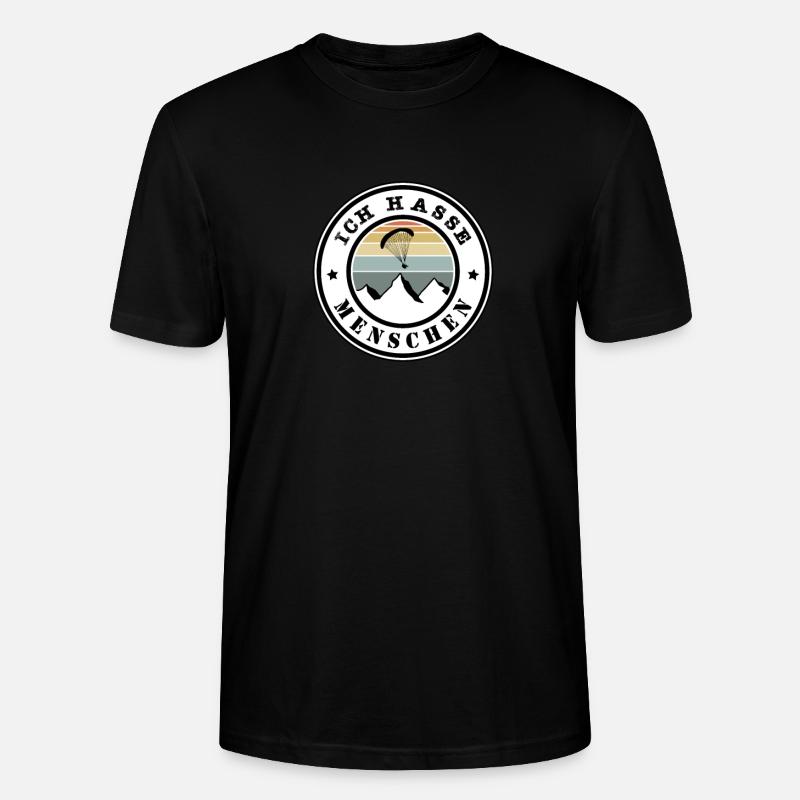 Ich hasse Menschen - Stanley/Stella Unisex Bio-T-Shirt CRAFTER - Schwarz